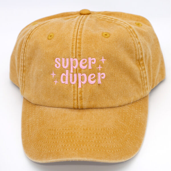 vintage cap_mustard_super duper-pink_fwk