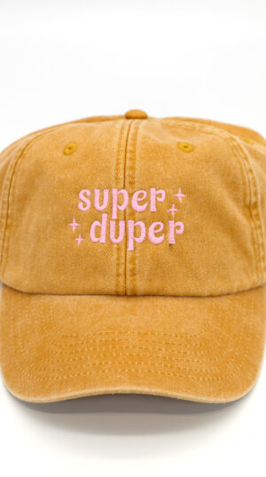 vintage cap_mustard_super duper-pink_fwk4